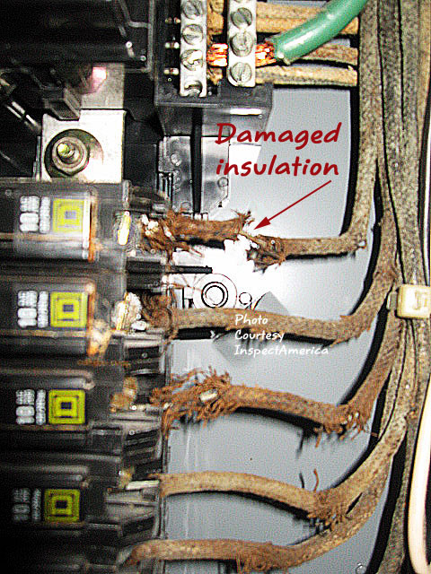 Damaged Electrical Wiring Home Inspection