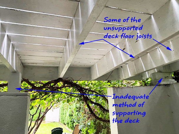 Home Inspector Deck Inspection